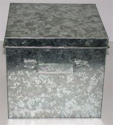 galvanized steel boxes|galvanized metal box with lid.